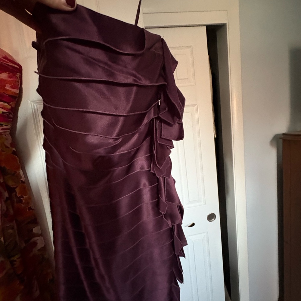 Ann Taylor Plum Layered Mini Dress